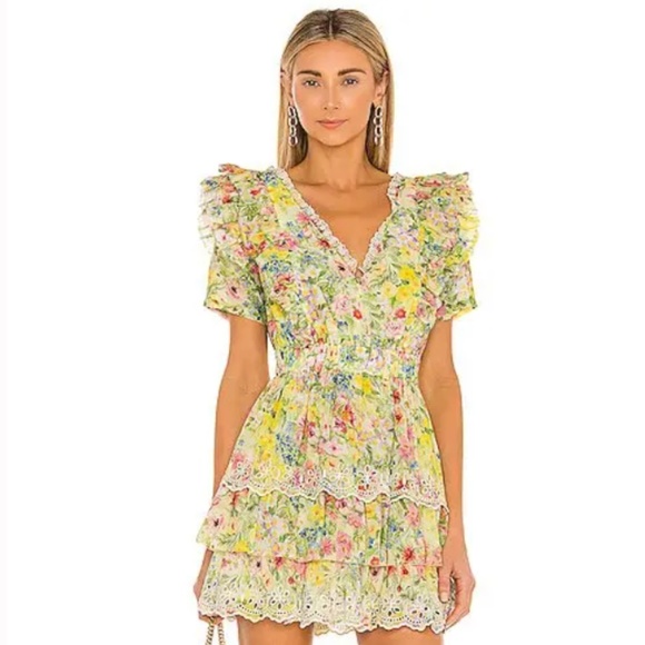 LoveShackFancy Dresses New Small Loveshackfancy Aldina Dress Yellow